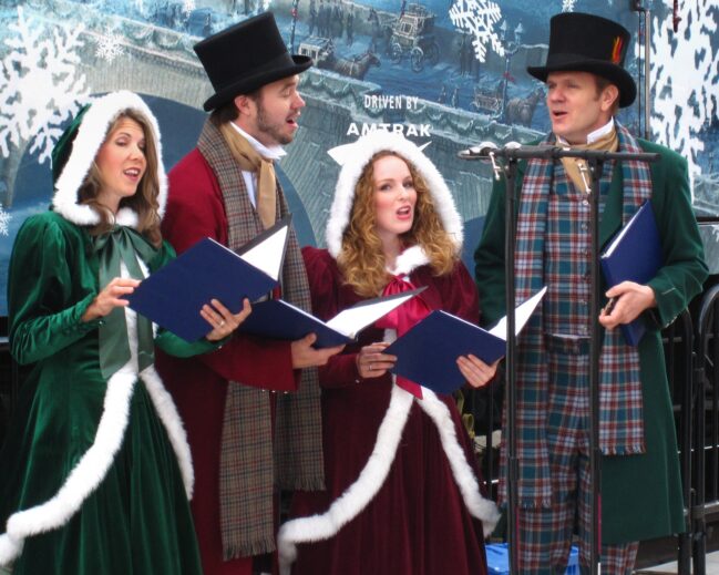 christmas carolers
